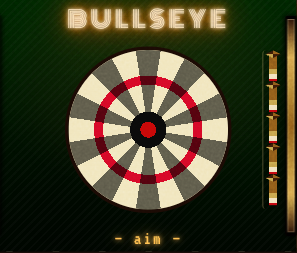 Bullseye dartboard, from the plugin