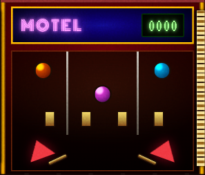 Motel pinball table, from the plugin